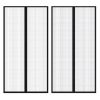 Insect Door Curtains 2 pcs 82.7"x39.4" Magnet Black