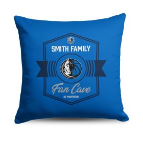 NBA Dallas Mavericks Dominion Personalized Throw Pillow 18×18 Inches