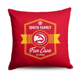 NBA Atlanta Hawks Dominion Personalized Throw Pillow 18×18 Inches
