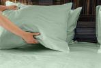 Luxuriously Soft 100% Viscose Derived from Bamboo 4-Piece sheet Set , Oeko-TEX Certified, California King - Seaglass