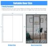 2Pcs 72 x 80in Magnetic Screen Door Double Door Screen Curtain Self Sealing Screen Door Mesh for Sliding Door Patio Door French Door