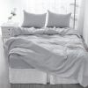4 Pcs California King Bed Set, Comfy Linen Bedding Sheets & Pillowcases, California King Bed in a Bag, Cloud Bedding Sheet & Pillowcase Sets