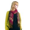 Blancho Bedding -Pa-612-6 Big Flower Pattern Exquisitely Soft Woven Pashmina/Shawl/Scarves