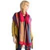Blancho Bedding -Pa-301-2 Exquisite Stripes Nation totem Revitalized Style Tassel Ends Silk Pashmina/Shawl/Scarf